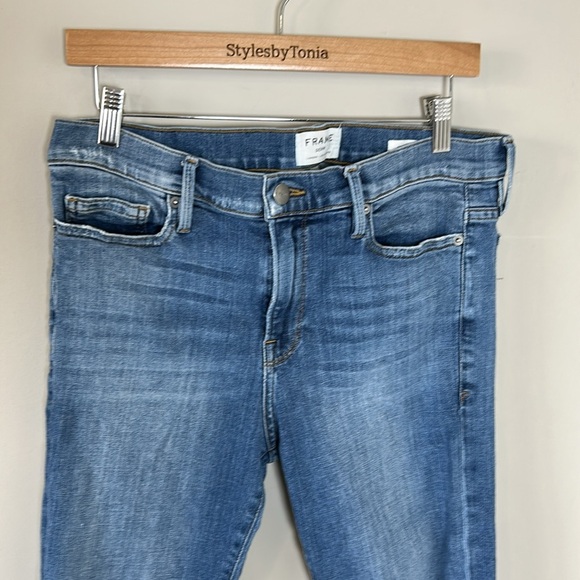 Frame Denim Jagger True Skinny Conrad Mens Slit Knees Mid Rise Sz 34 - Picture 4 of 15